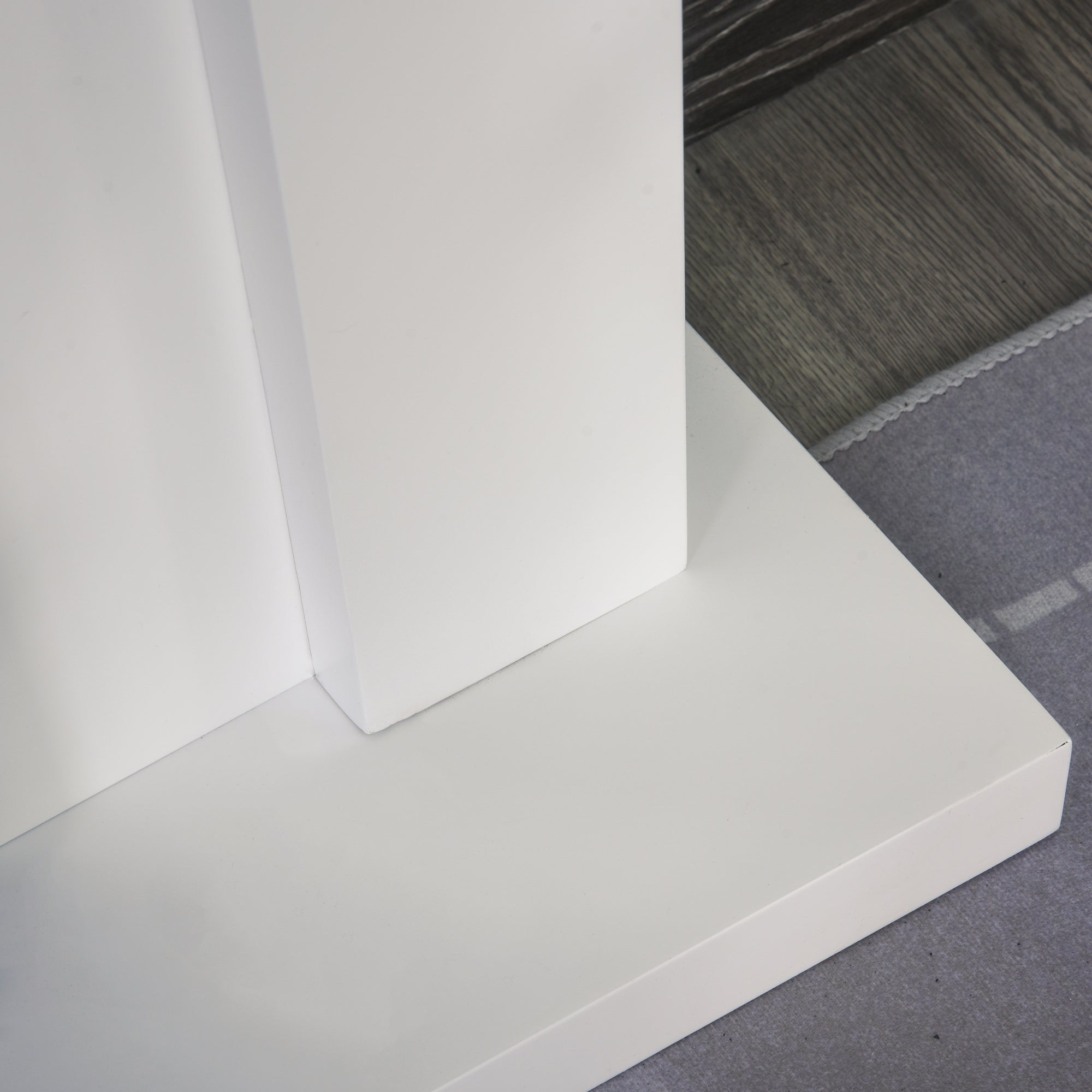Lareira Elétrica Decorativa 102x30x95cm Branco e Preto