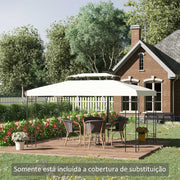 Toldo de Substituição – 393x294cm – Bege – Poliéster