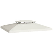 Toldo de Substituição Bege 393x294cm para Pérgola de Jardim