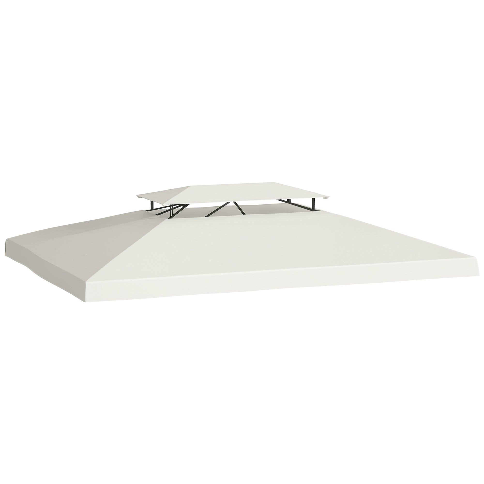 Toldo de Substituição Bege 393x294cm para Pérgola de Jardim