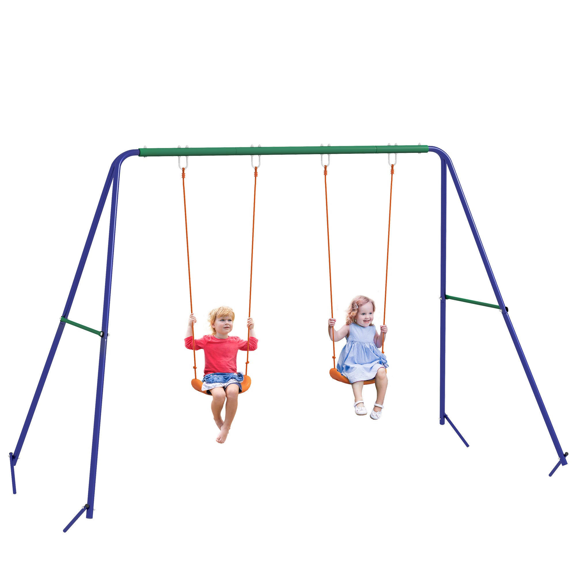 Baloiço Infantil Multicor 269x160x180 cm - Diversão Garantida para Crianças de 3-8 Anos