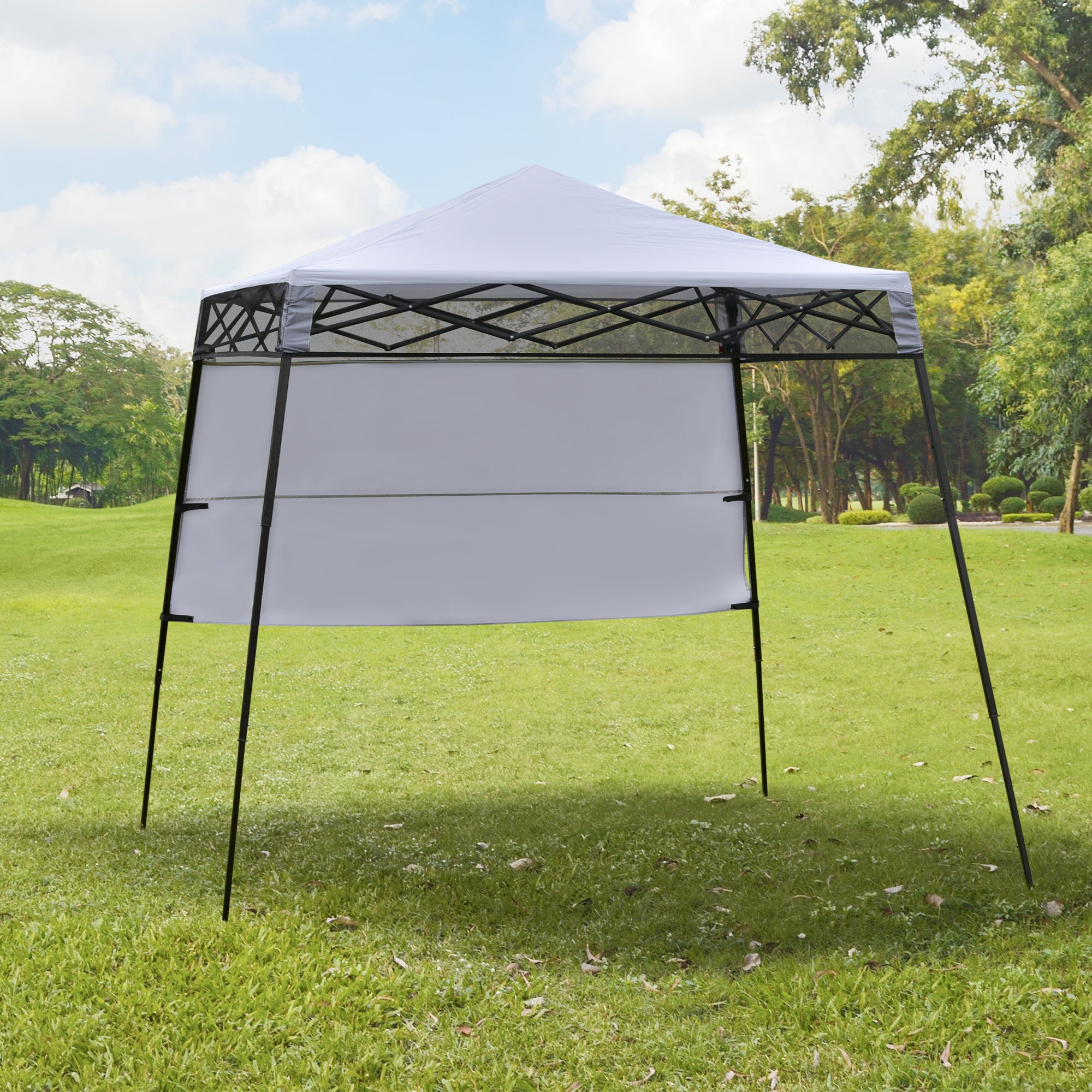 Tenda Dobrável com Proteção UV 220x220x208 cm - Branco