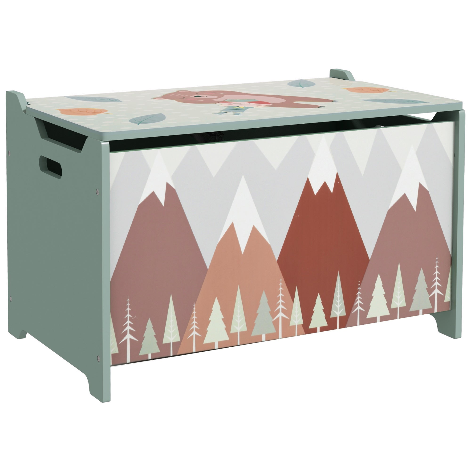 Baú Organizador de Brinquedos 60x37x39 cm - Verde