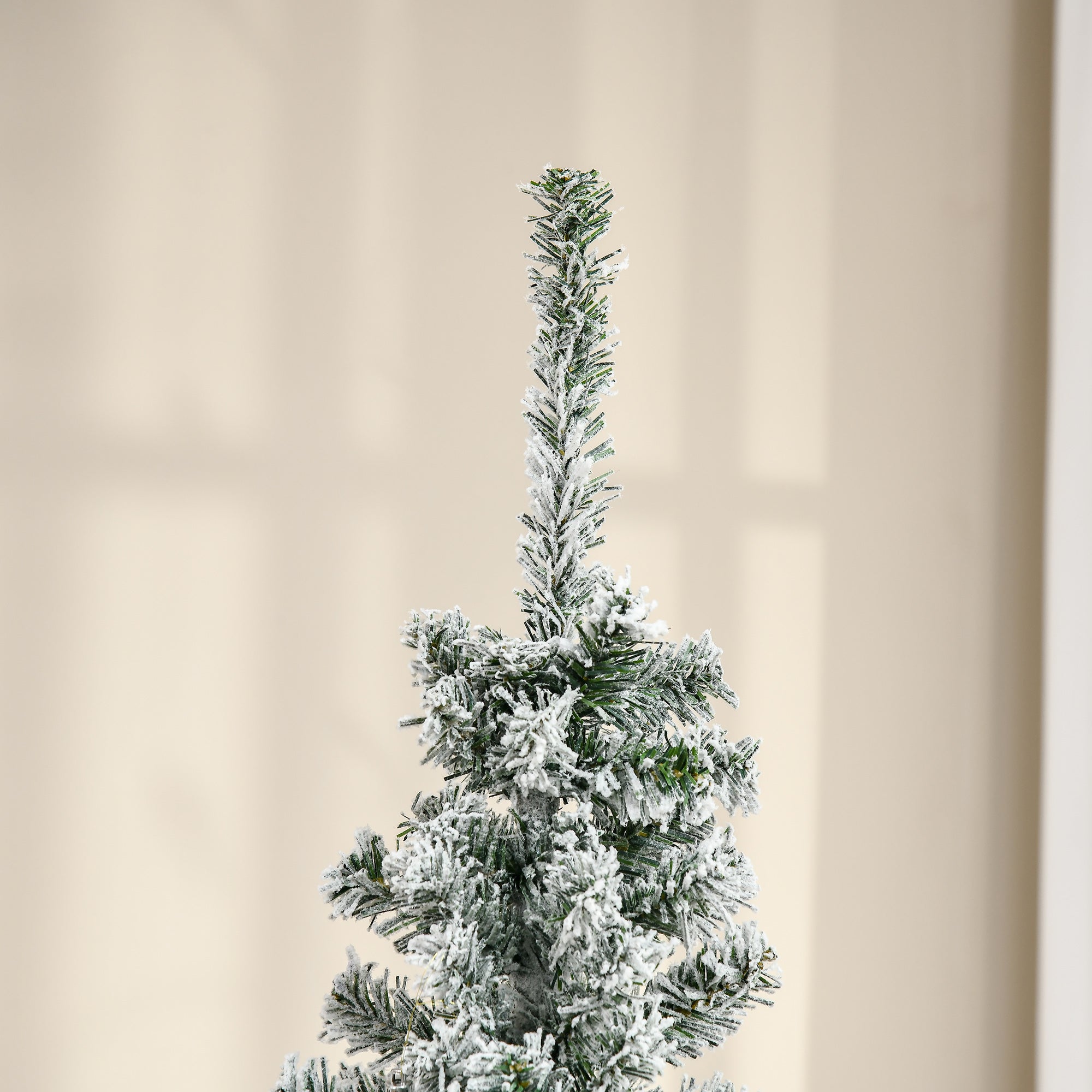 Árvore de Natal Artificial 180 cm Verde Nevado Ø60x180 cm