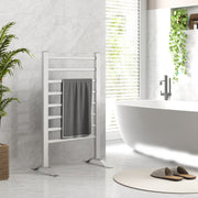 Aquecedor de Toalhas Elétrico 150W - Prata - Medidas 53x35x90 cm