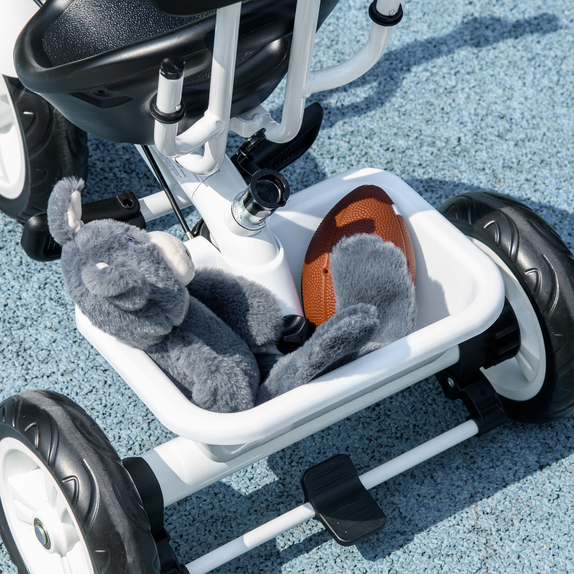 Triciclo Evolutivo para Crianças +12 Meses - Branco 105x47x98 cm