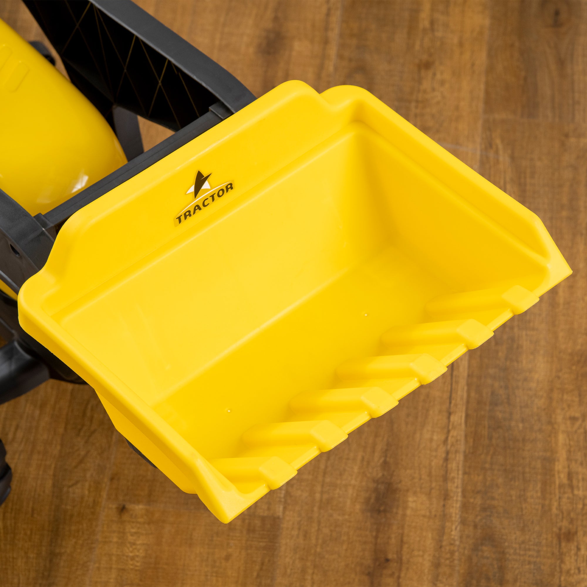 Trator a Pedais para Crianças Amarelo e Preto 167x41x52 cm