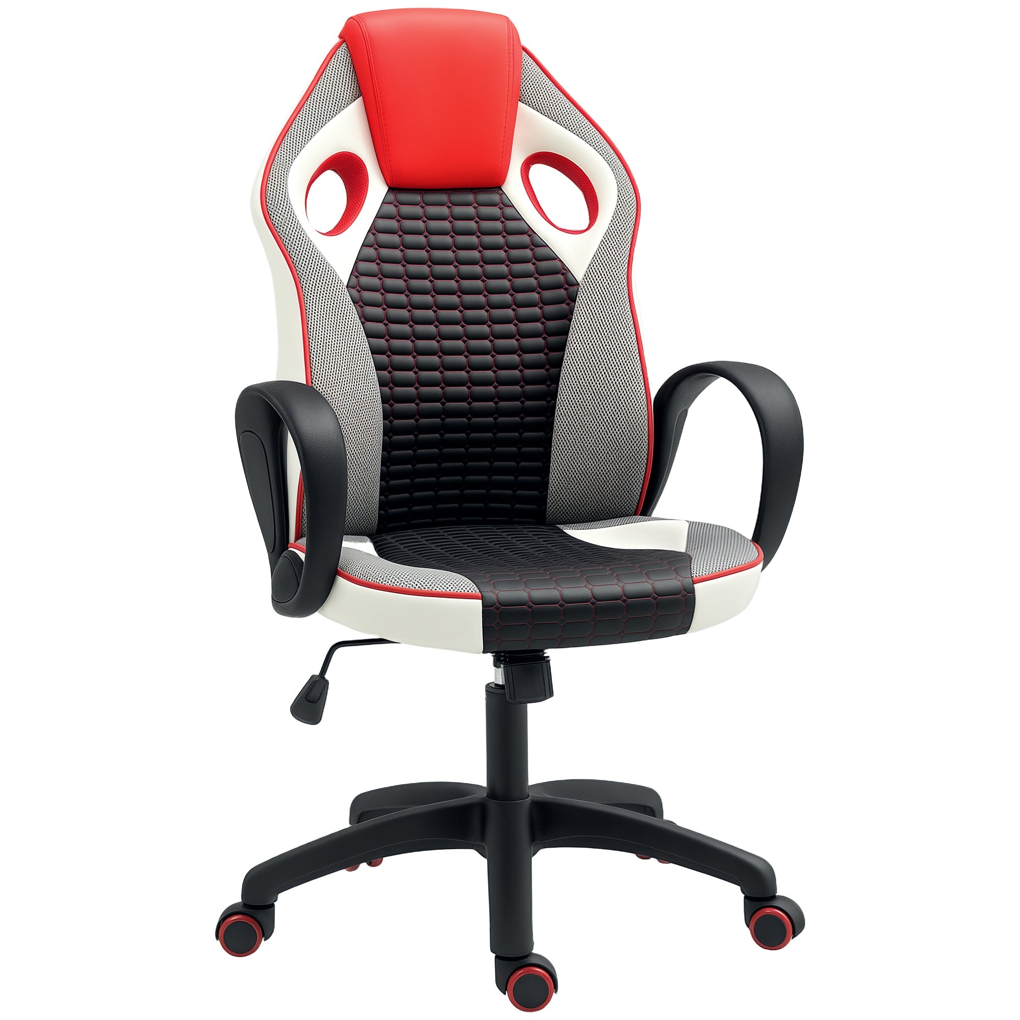 Cadeira Gaming com Altura Ajustável em Vermelho 60,5x67x107,5-116,5 cm