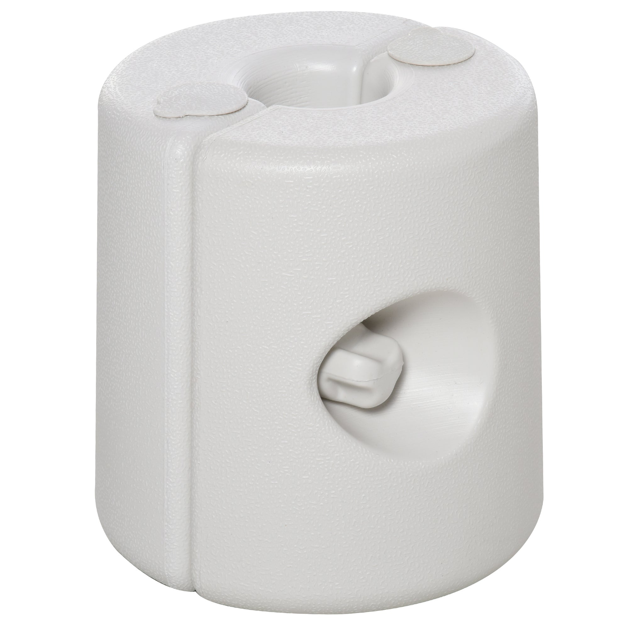 Conjunto de 4 Pesos para Tendas Dobráveis Ø22/24x25 cm - Cor Branco