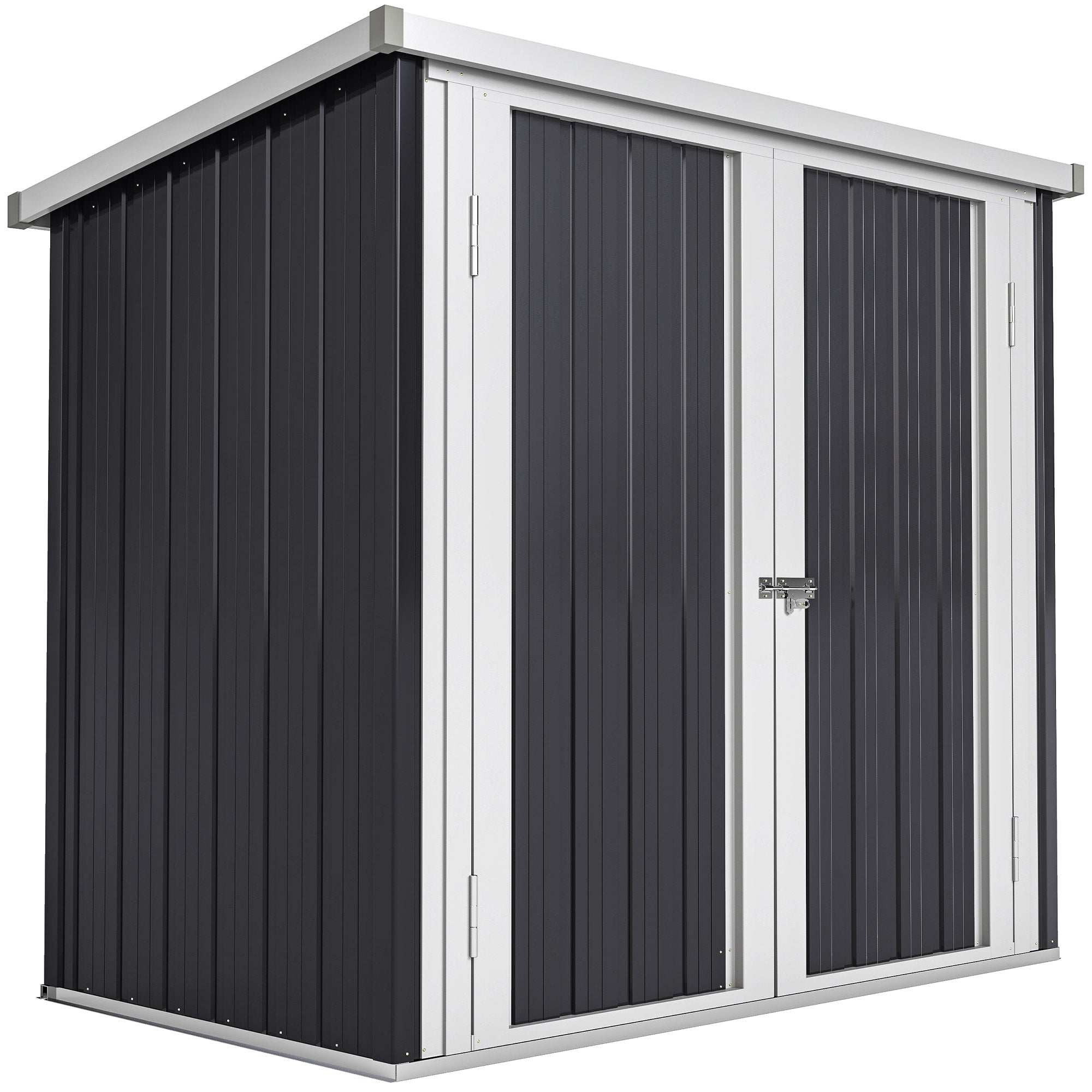 Abrigo de Jardim 1,26 m² Preto 147x86x134 cm
