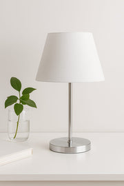 Candeeiro de Mesa – 37 cm – Cinza – PVC