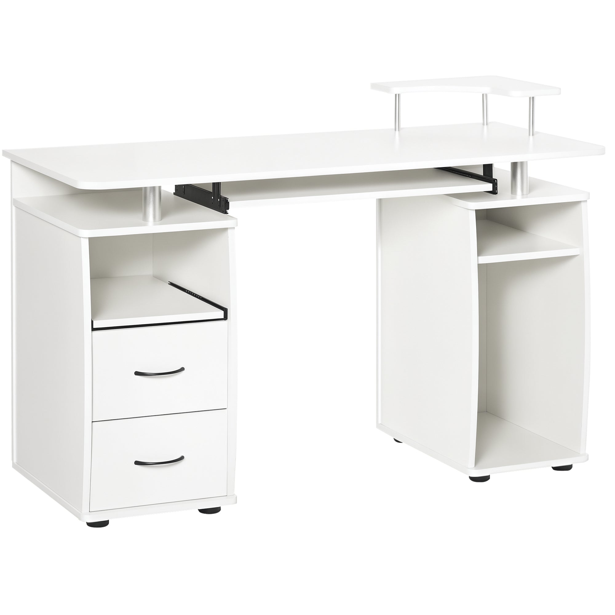 Mesa de Computador Compacta 120x55x85 cm - Branco