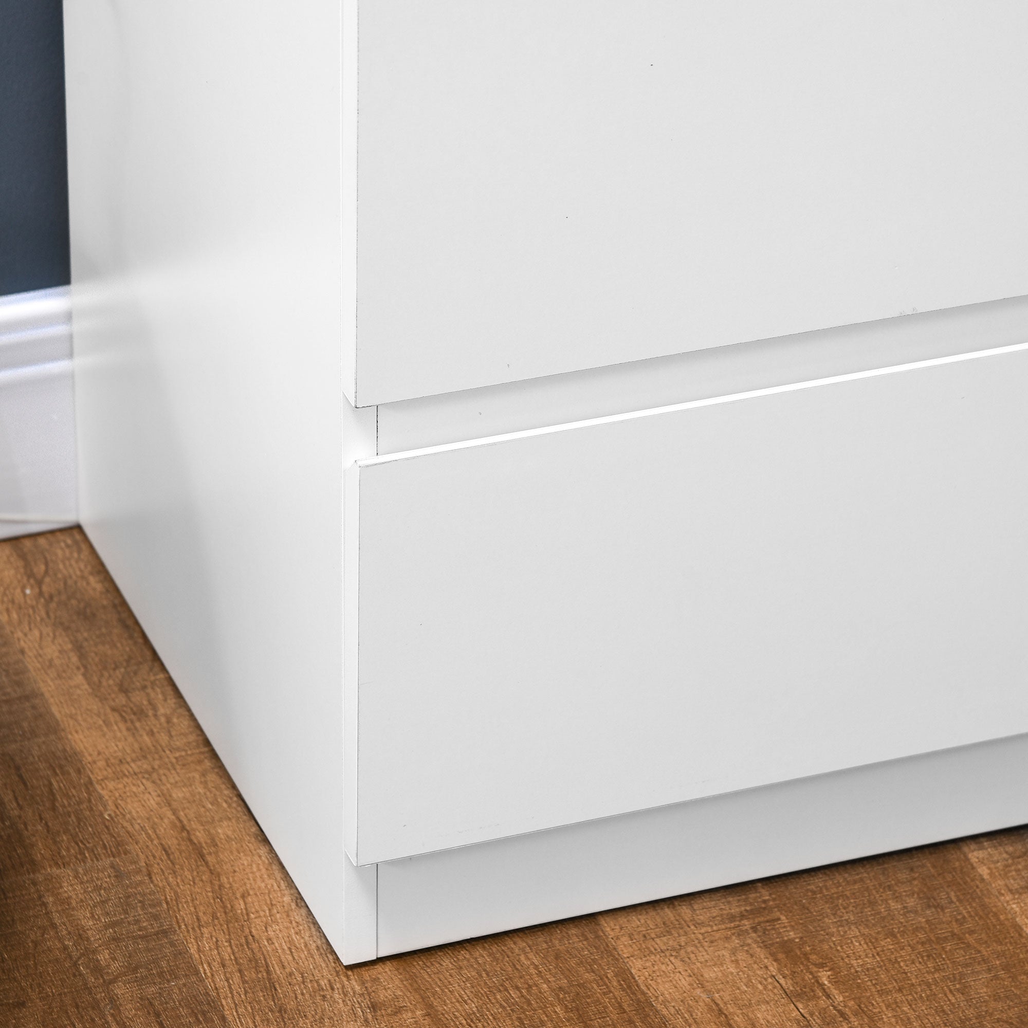 Cómoda Moderna 6 Gavetas 80x39x115 cm Branco