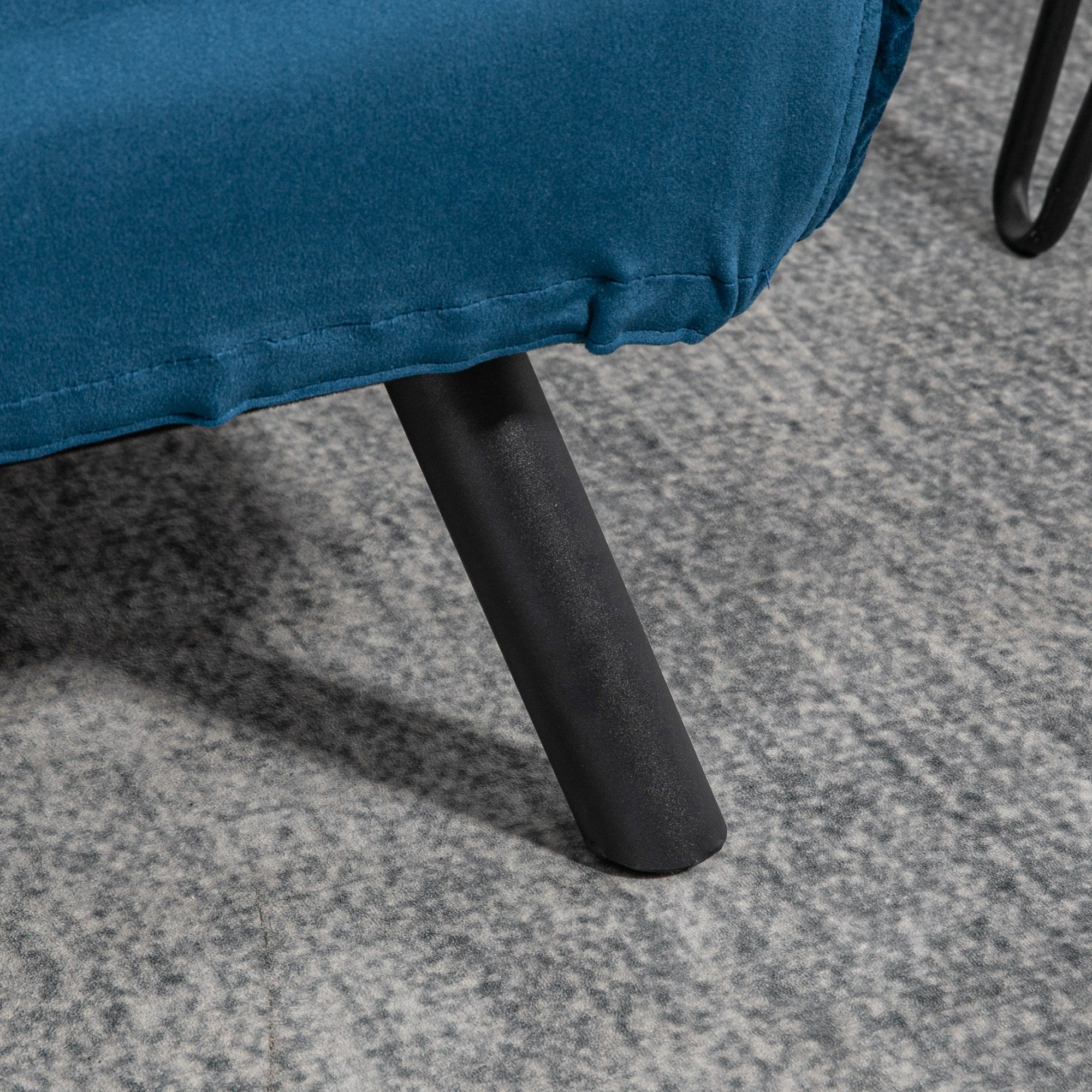 Sofá Cama Conversível em Cama de 2 Lugares Azul Marrinho 102x73x81 cm