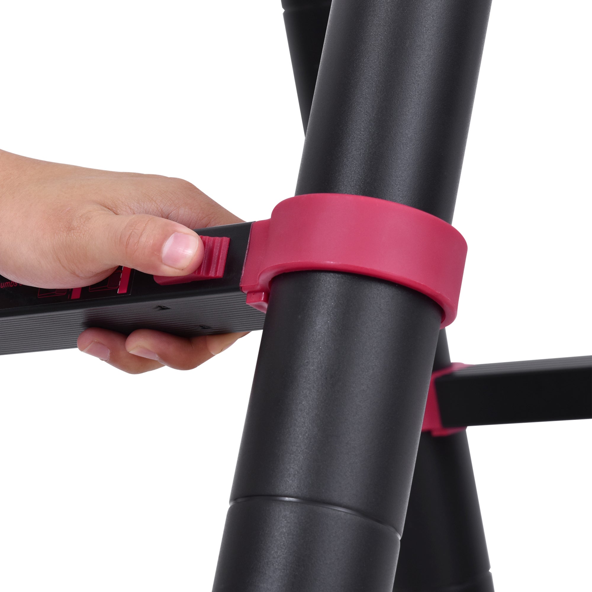 Escada Telescópica – 67,5x11x379 cm – Preto e Vermelho – Alumínio