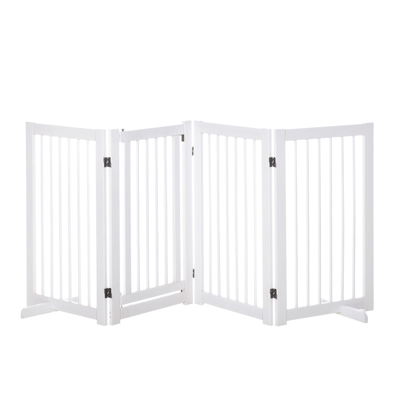 Barreira Dobrável para Animais de Estimação 220x36x91 cm - Branco