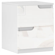 Mesa de Cabeceira Moderna 40x40x48 cm - Branco