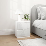 Mesa de Cabeceira Moderna 40x40x48 cm - Branco