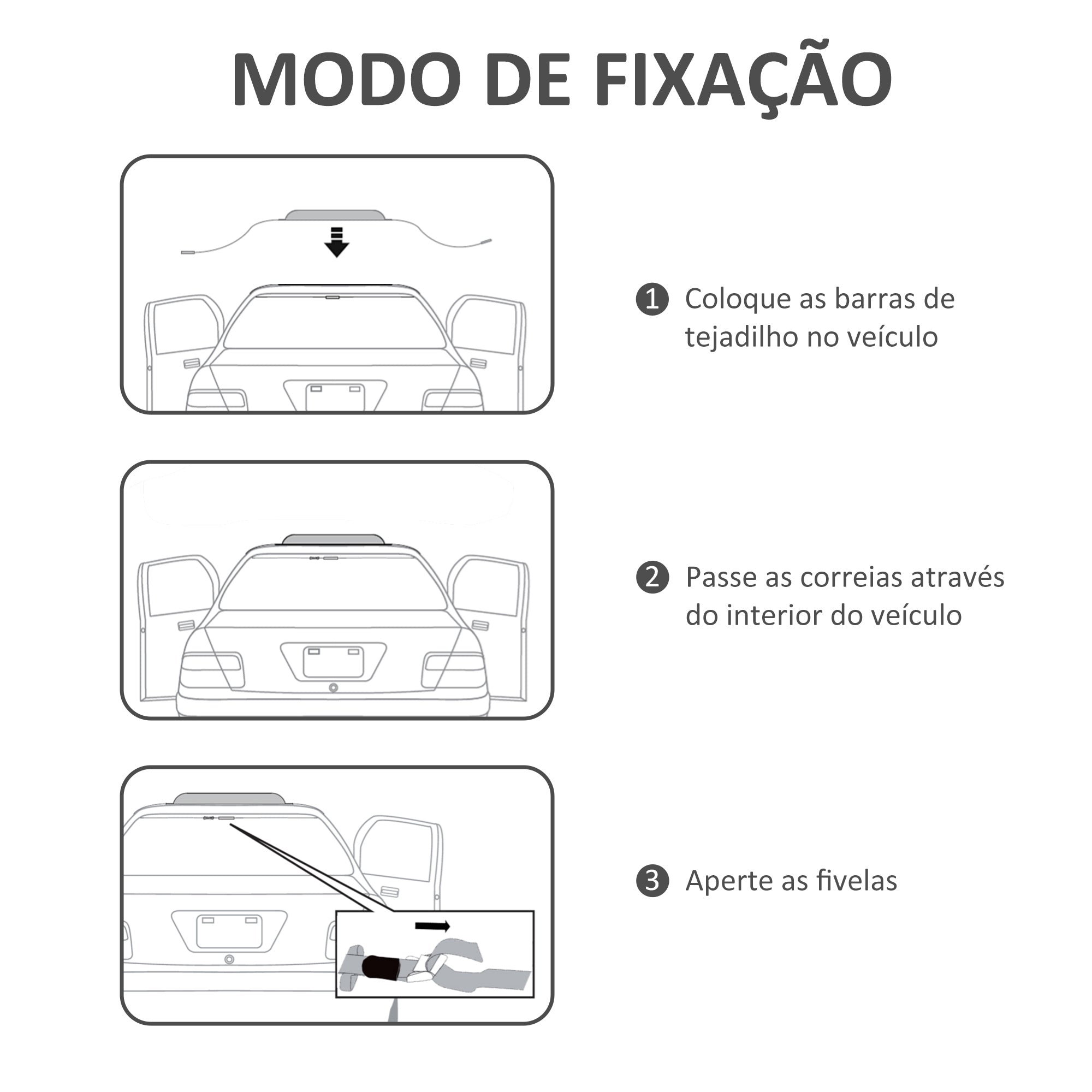 Barras de Tejadilho Universais Insufláveis – 89x12x8 cm – Preto – Nylon e EVA