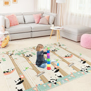 Tapete Infantil Dobrável de Dupla Face – 200 x 180 cm – Multicolor – XPE