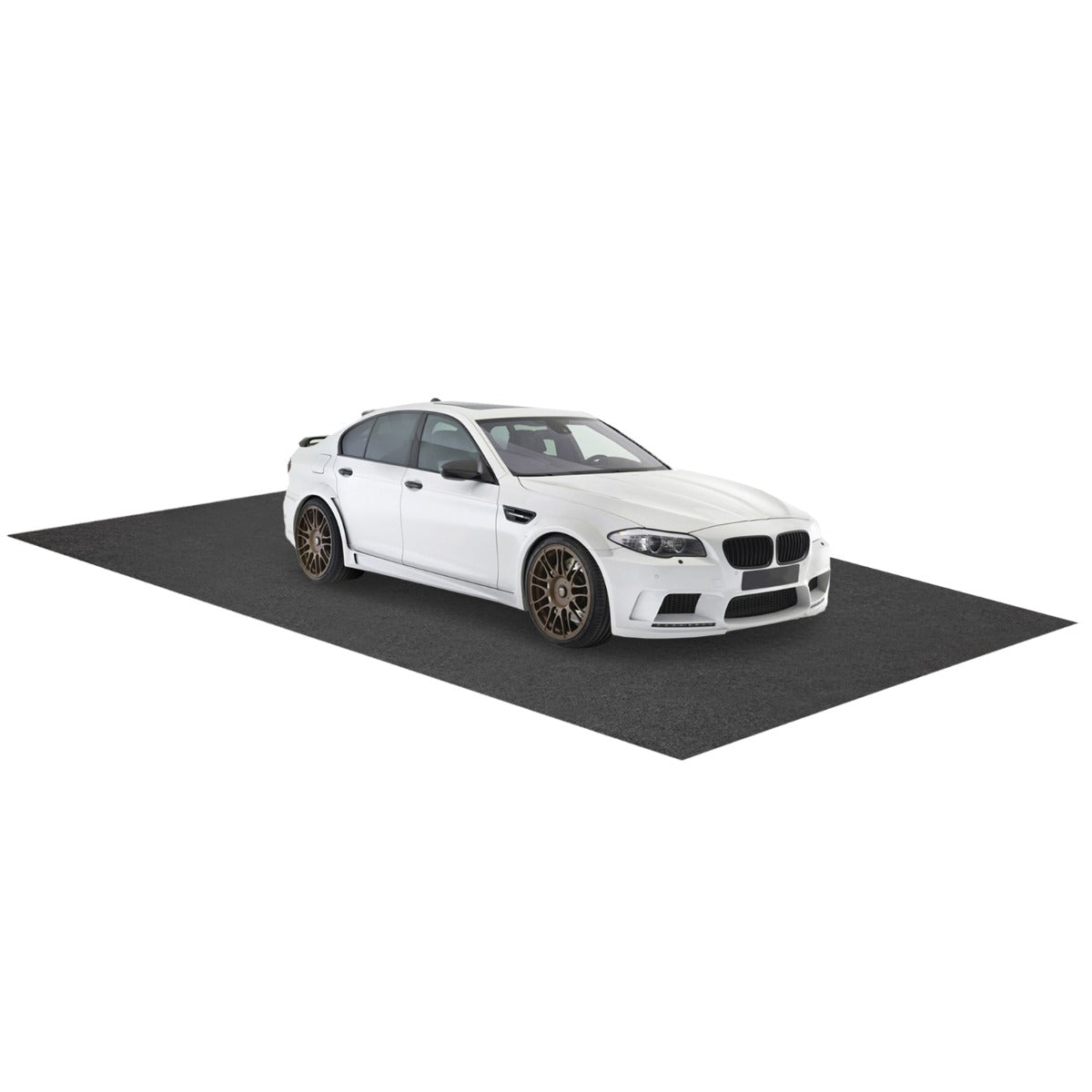 Tapete Reutilizável e Lavável para Chão de Garagem com Fita Adesiva Cinzenta - 600 x 220 cm