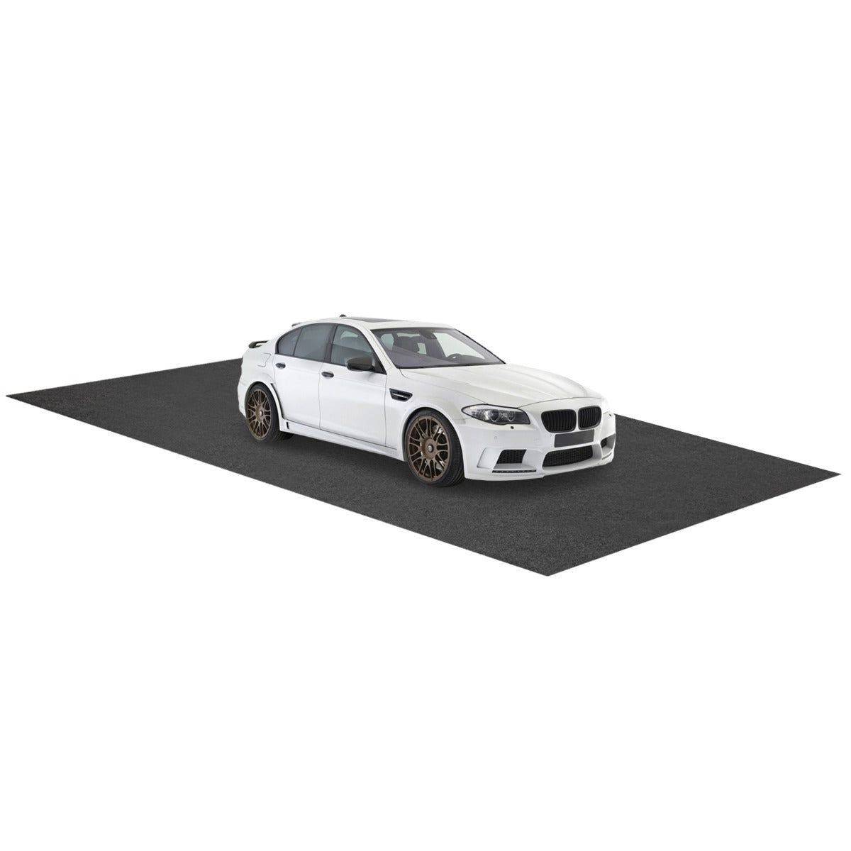 Tapete para Pavimento de Garagem Reutilizável e Lavável com Fita Adesiva Cinza-800 x 220 cm