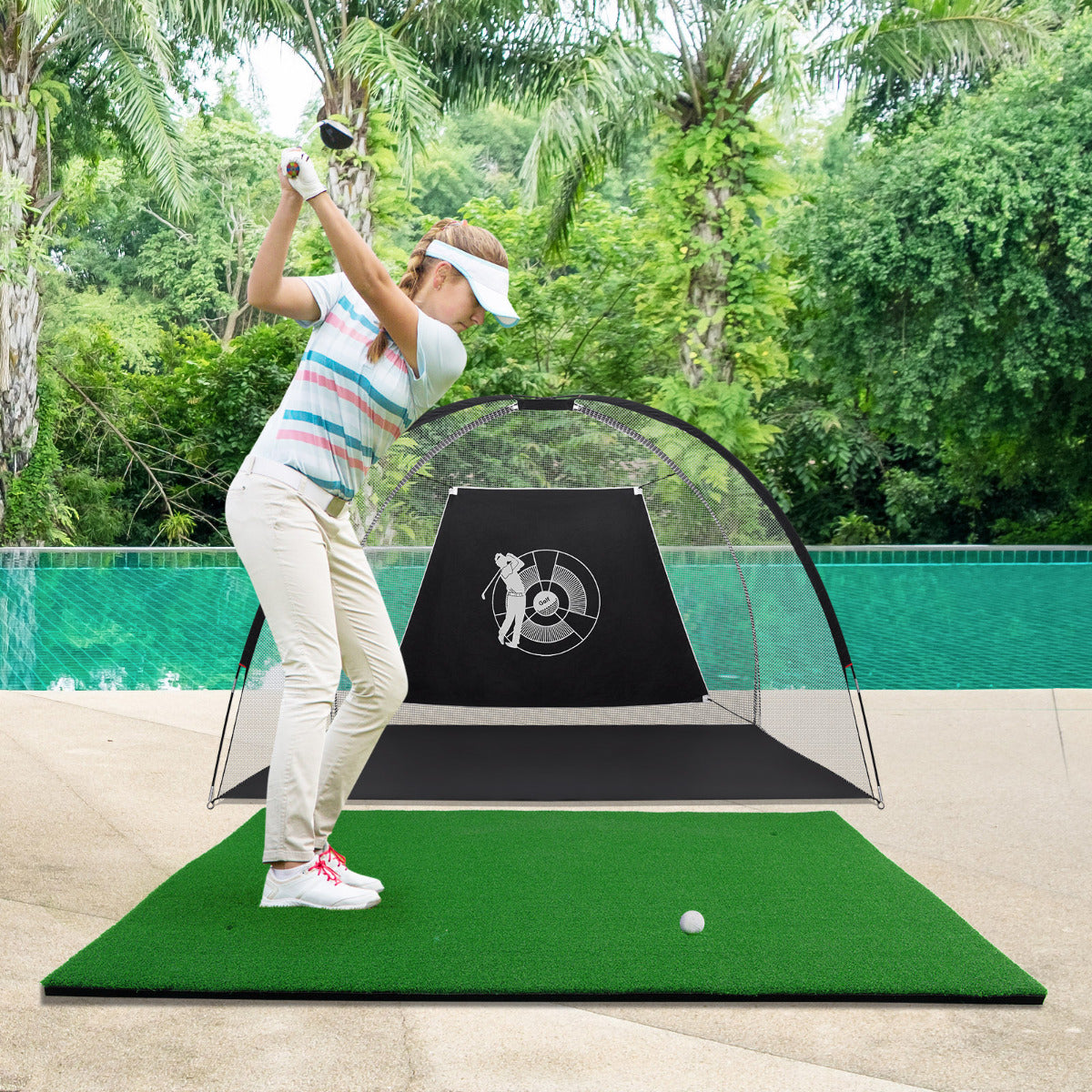 Tapete de Golfe – 1,5 x 1 m – Verde – Relva Sintética