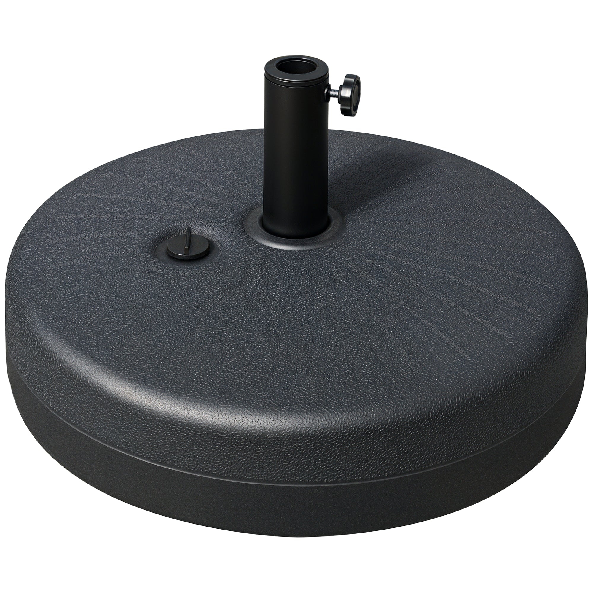 Base de Chapéu de Sol Recarregável de Água Ø51x28cm Preto