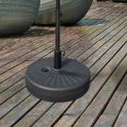 Base de Chapéu de Sol Recarregável de Água – Ø51x28cm – Preto – Plástico
