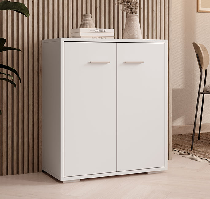 Aparador Pequeno Branco 71 cm London L2 - Elegância e Versatilidade