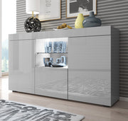 Aparador Safira Cinza Brilhante 135x72cm