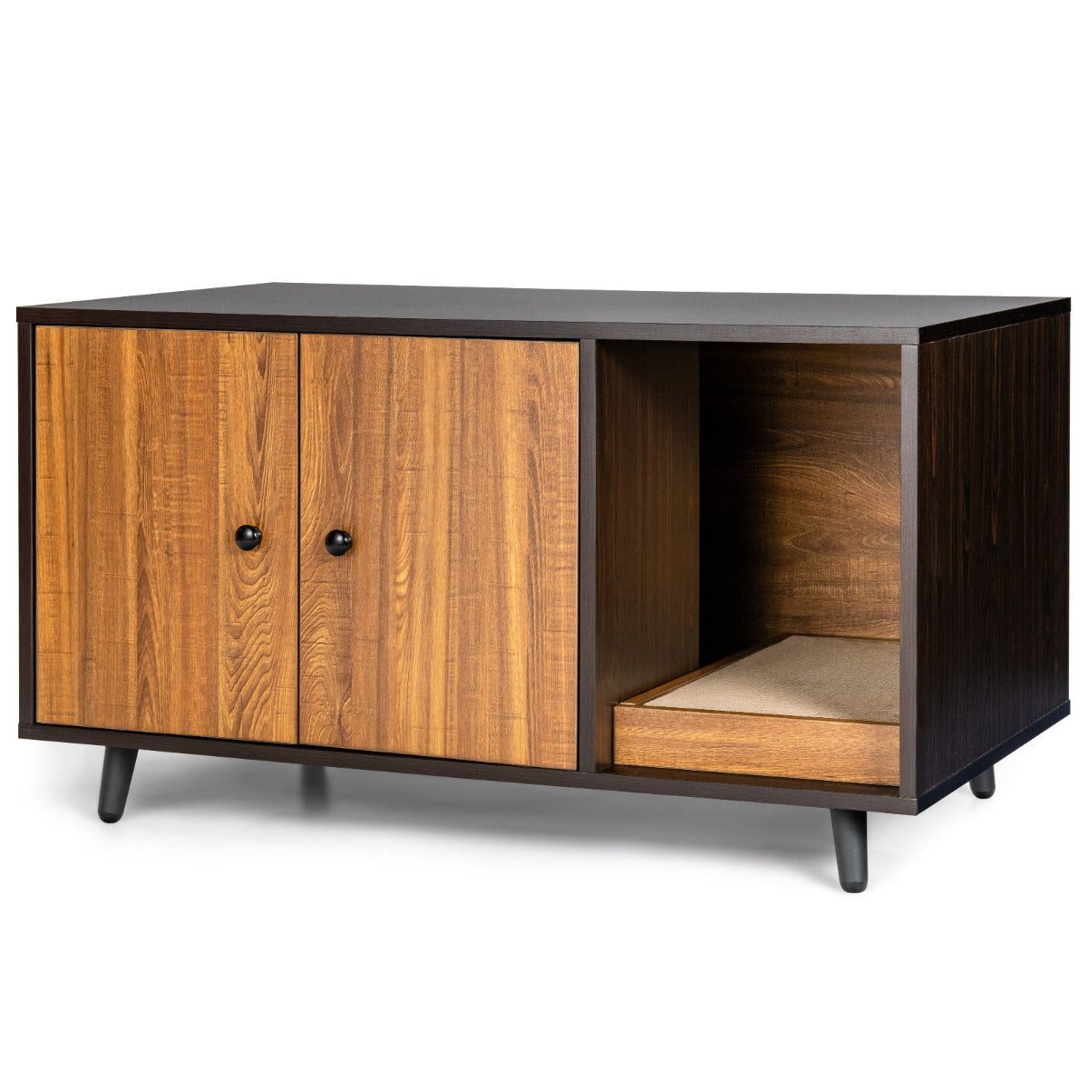 Recinto Arenero – 90 x 50 x 50 cm – Nuez – MDF