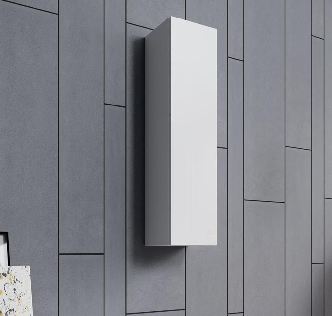 Armário Pendurado modelo Aitana 01 (30x120cm) em branco