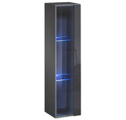 Armário Suspenso Modelo Baza LD 30x120 em Cinzento com LED