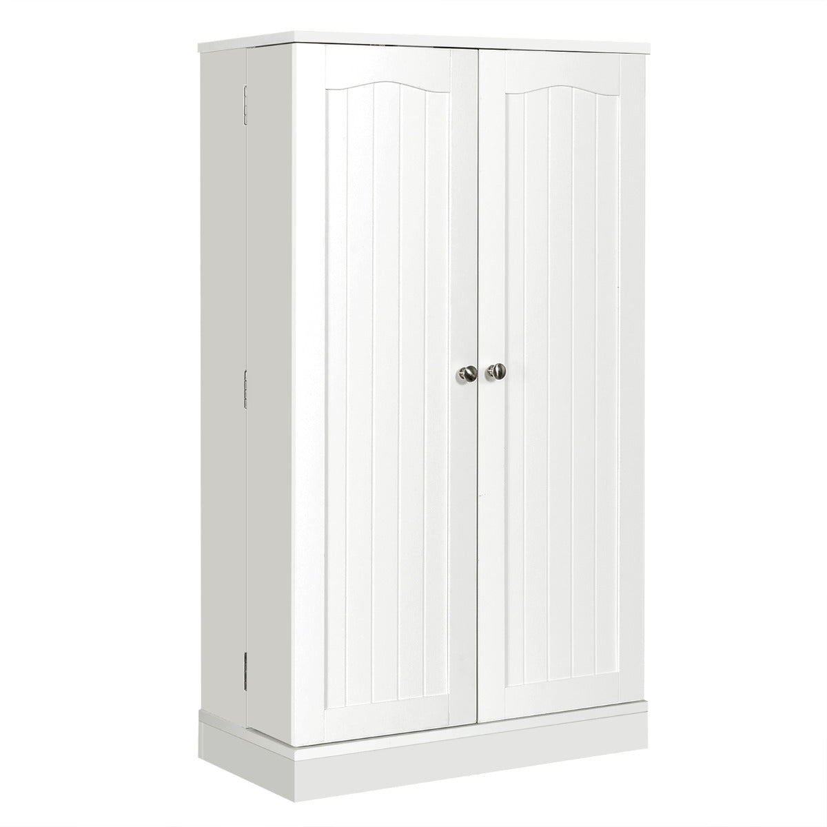 Armário Despensa para Cozinha com Porta Dupla Prateleiras Reguláveis Organizador Alacena Poupa Espaço para Sala de Jantar Branco 59 x 30,5 x 103 cm