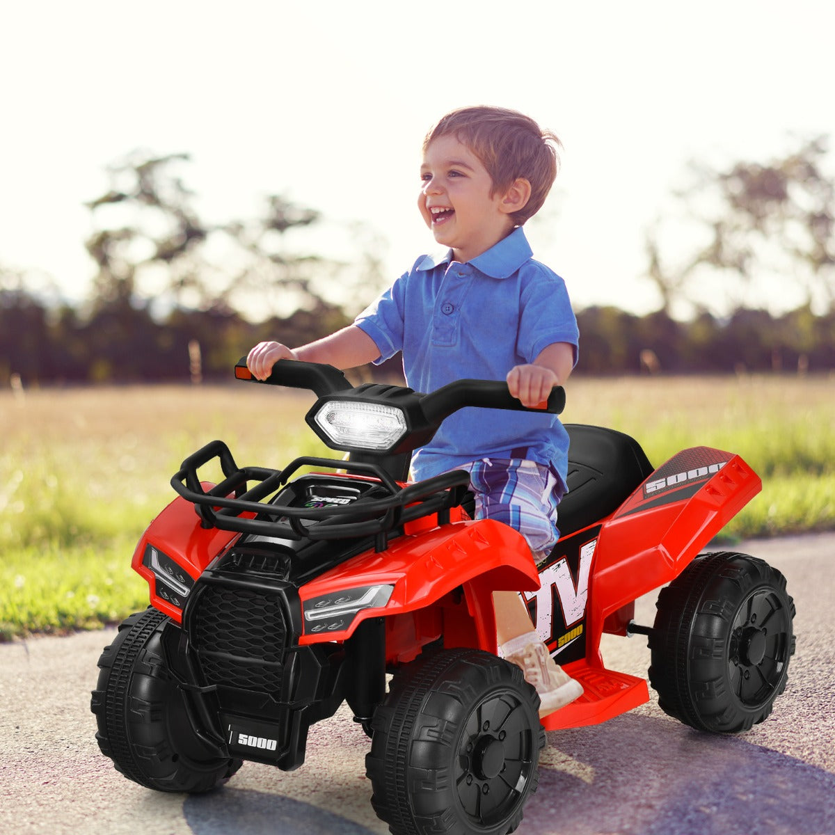 Quad Elétrico Infantil – 6V – Vermelho – PP e Metal