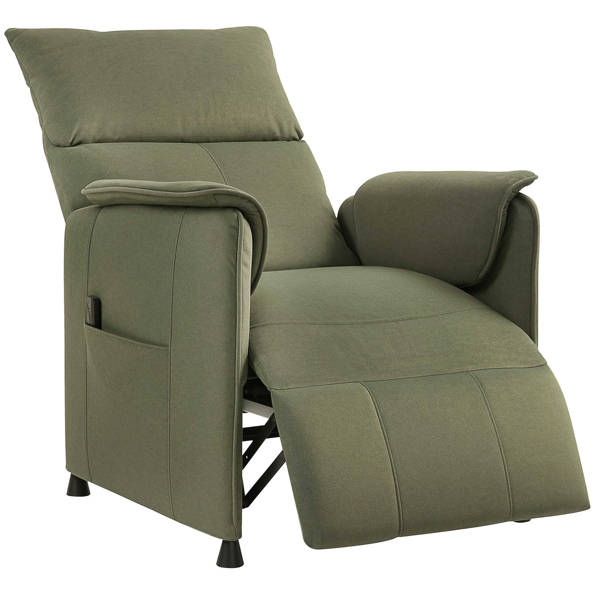 Poltrona Relax Reclinável Elétrica Verde Escuro 80x83x104 cm