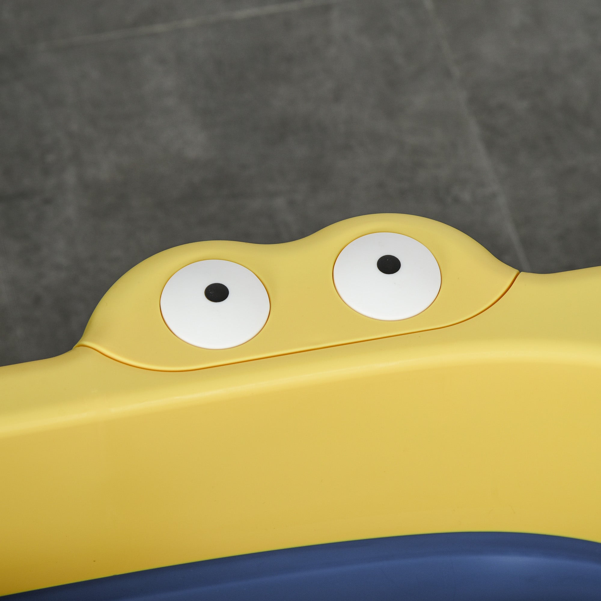 Banheira Dobrável para Bebé – 75,3x55,4x43cm – Azul e Amarelo – Polipropileno e TPE