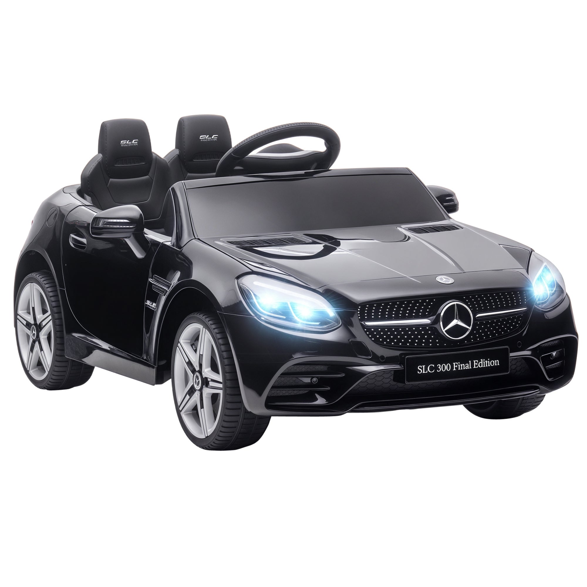 Carro Elétrico Infantil 107x62,5x44 cm Preto com Controlo Remoto e Faróis LED