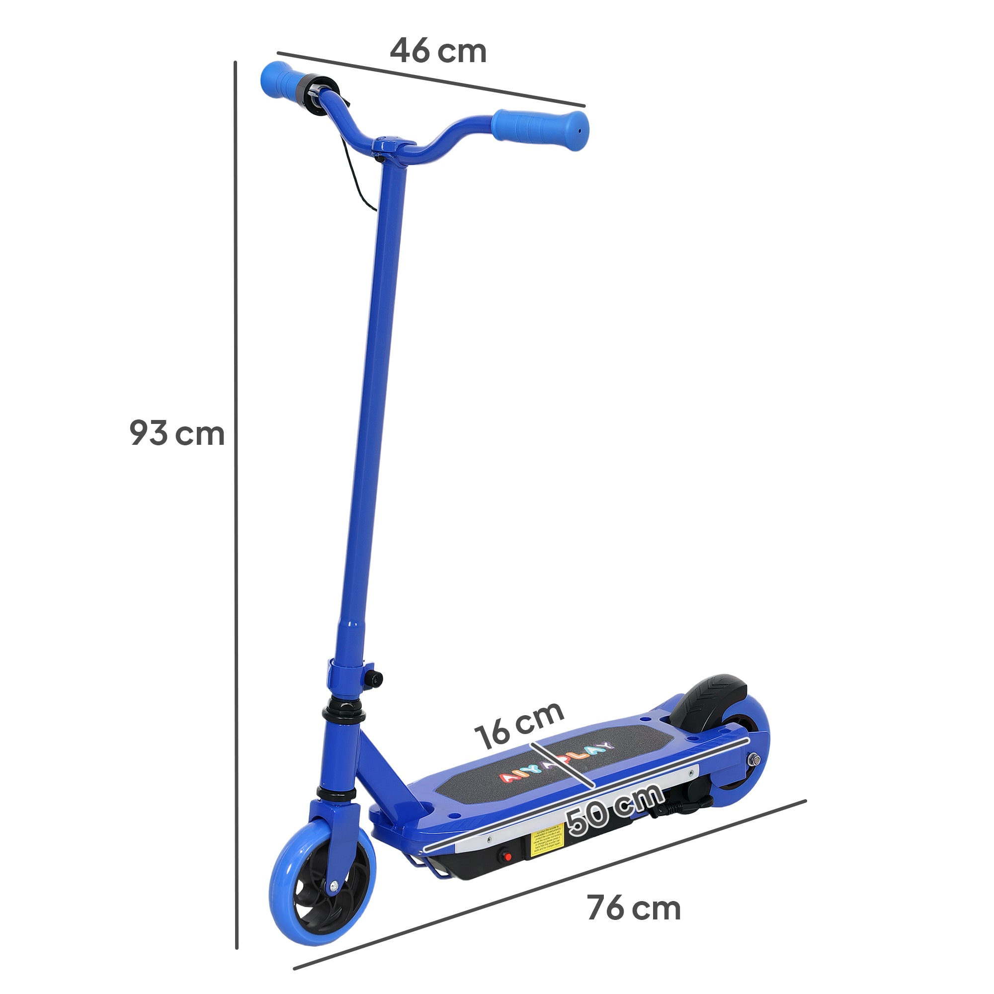 Trotinete Elétrica Infantil Azul 76x46x93 cm
