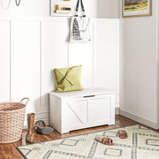 Baú de Armazenamento – 80x40x45 cm – Branco – Melamina
