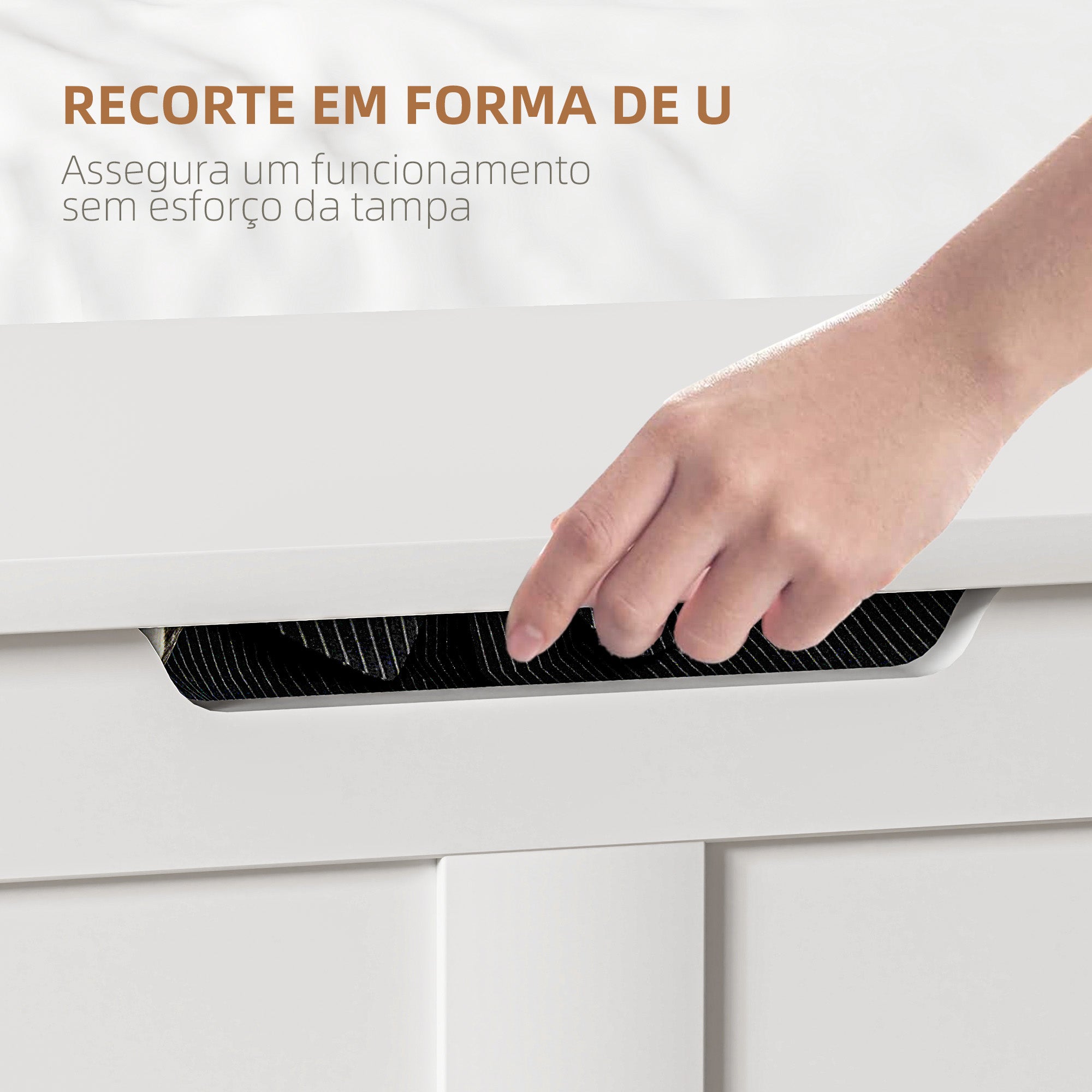 Baú de Armazenamento 80x40x45 cm Branco