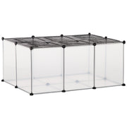 Recinto Modular para Pequenos Animais - Cor Preto, 105x70x45cm