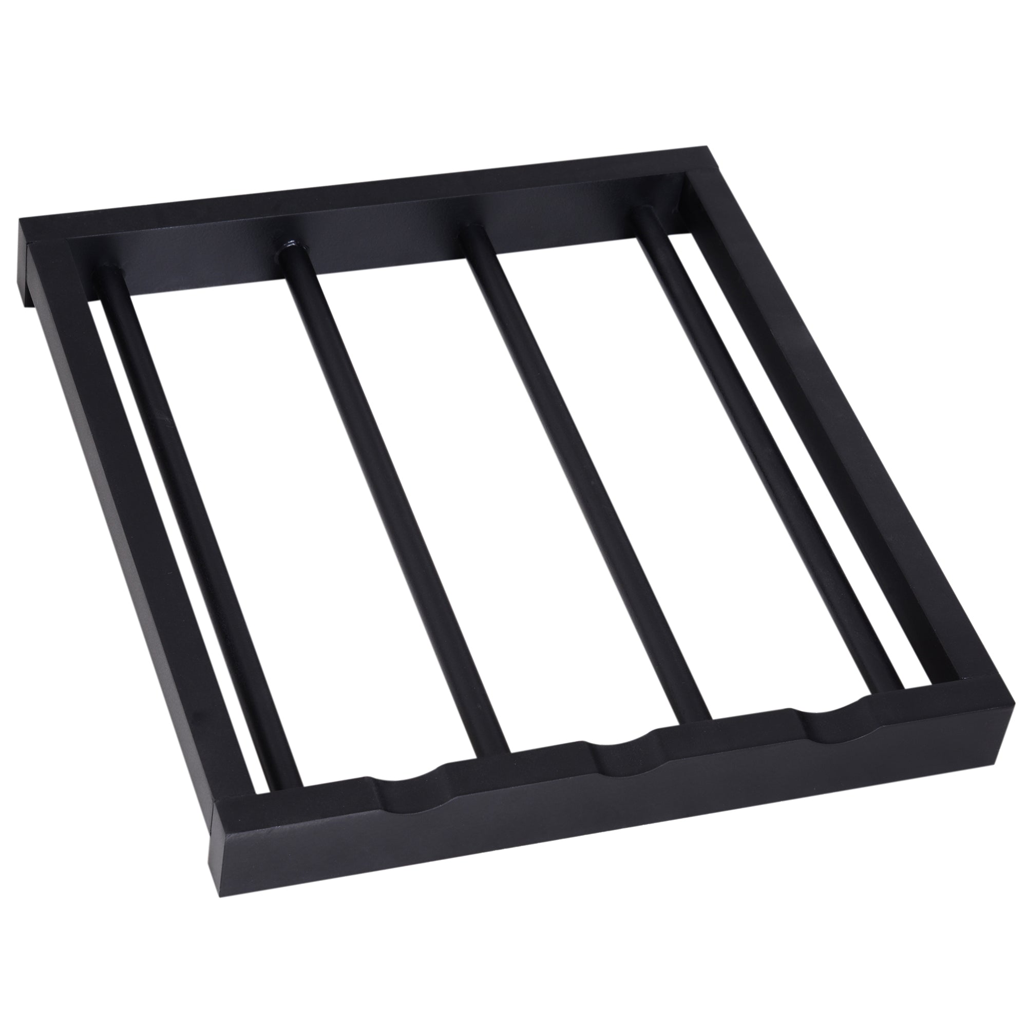 Carrinho de Cozinha com Rodinhas - 74x37x76 cm - Cor Preto