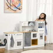 Cozinha Infantil de Madeira – 78.5x29x81 cm – Branca – MDF