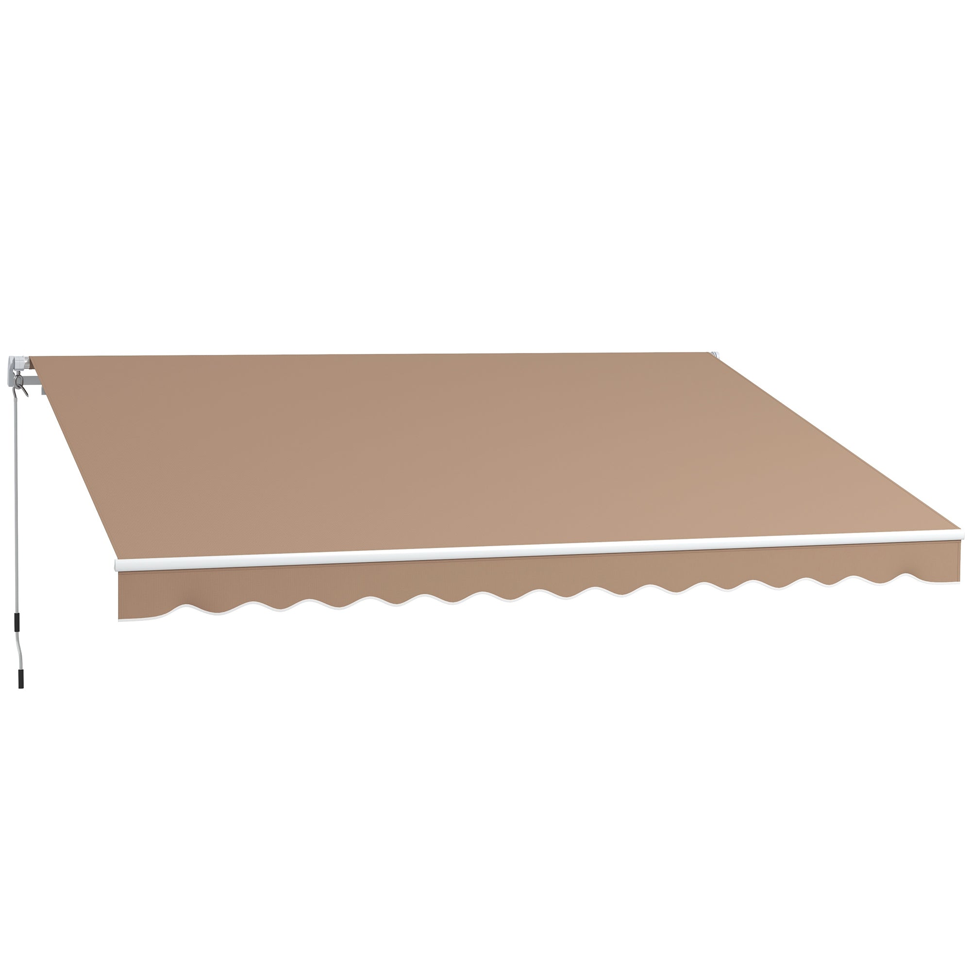 Toldo Manual Retrátil 350x250 cm - Cor Marrom