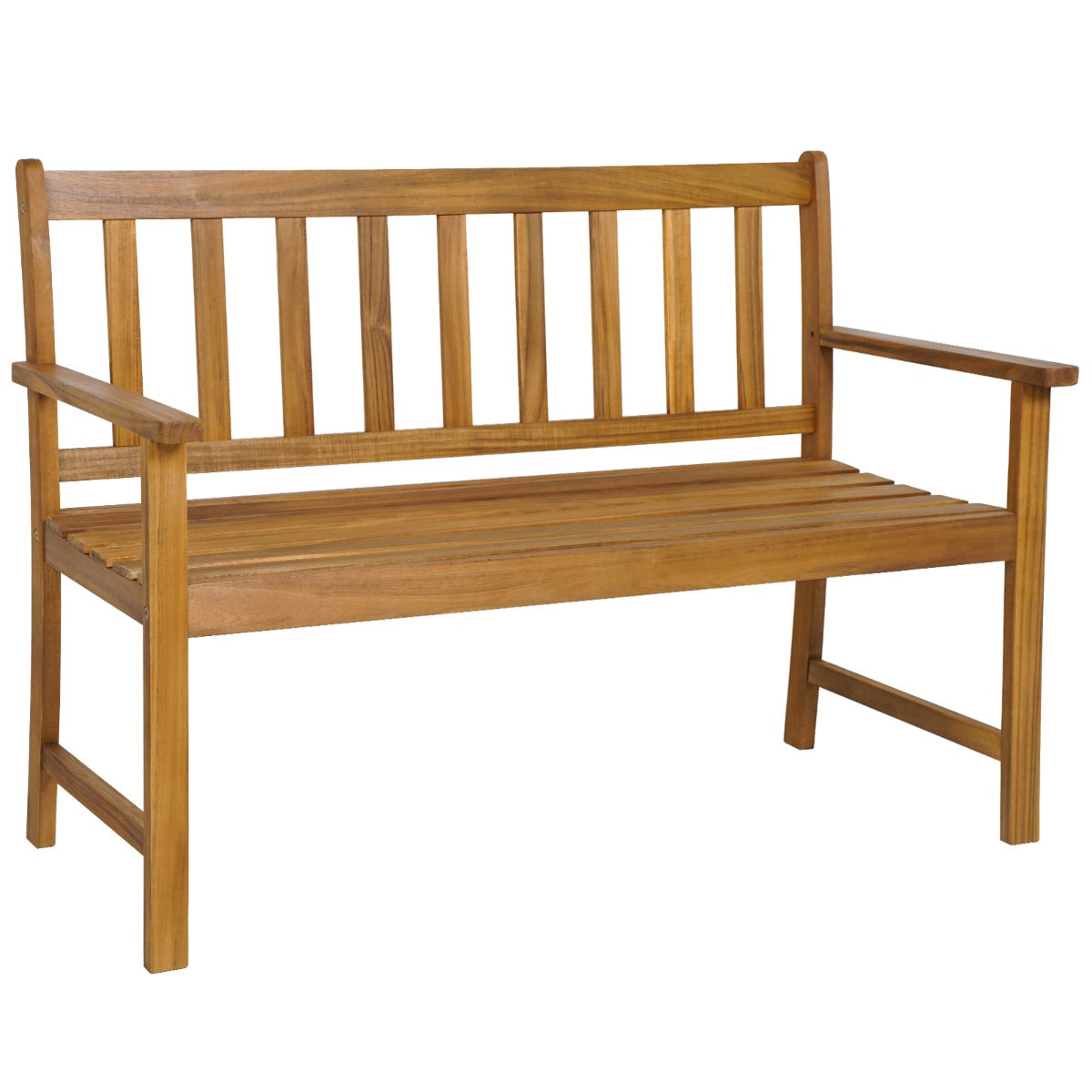 Banco de Jardim em Madeira de Acácia – 123 x 56,5 x 86 cm – Natural