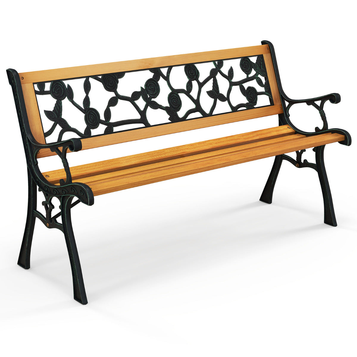 Banco de Jardim – 127,5 cm – Metal Fundido – Madeira