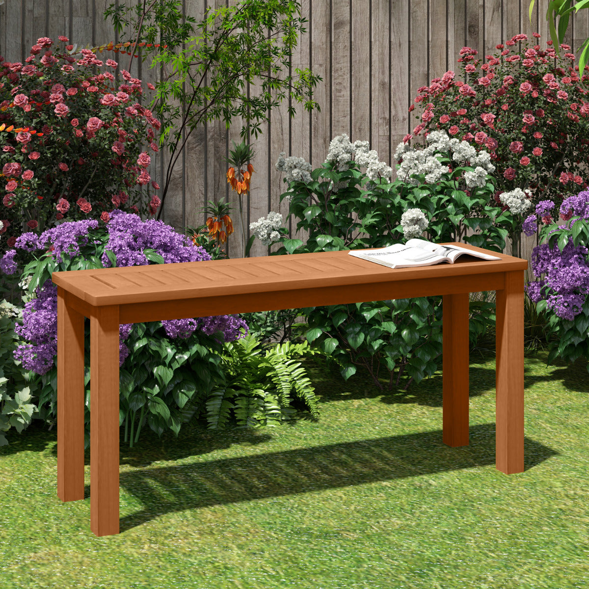 Banco de Madeira de Exterior – 1 Metro de Comprimento