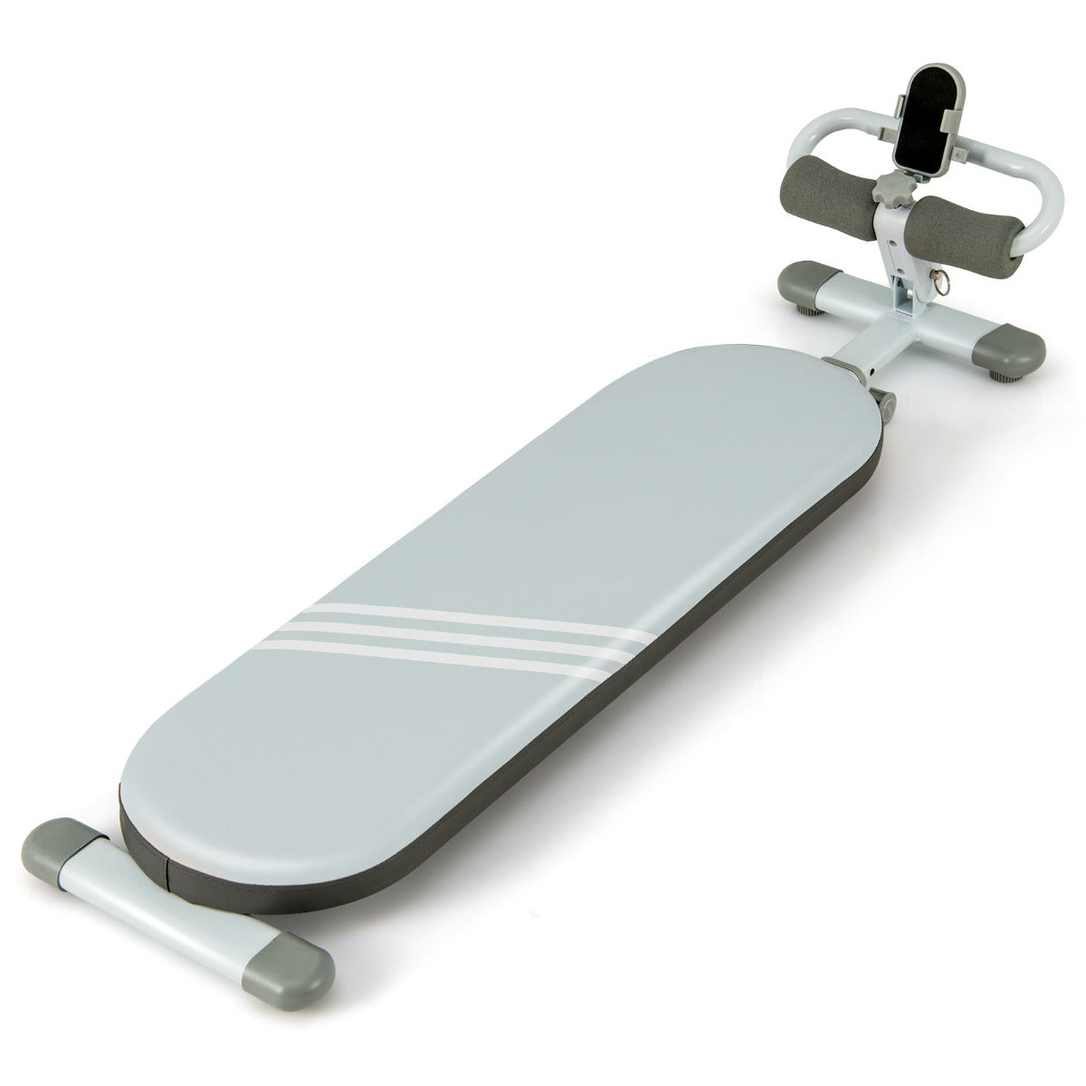 Banco de Exercícios Dobrável – 120-137 cm – Azul – Couro PVC e Metal